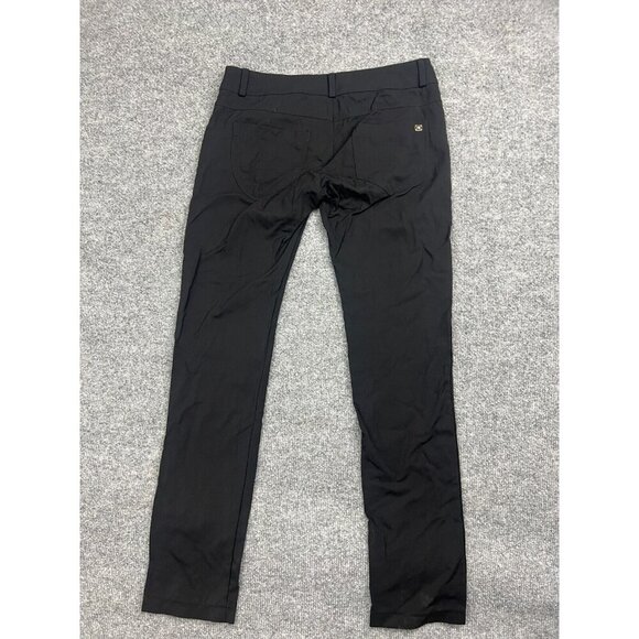 Rinasciemento Pants Women's Medium Black Chino Mid Rise Made in Italy - Picture 7 of 9